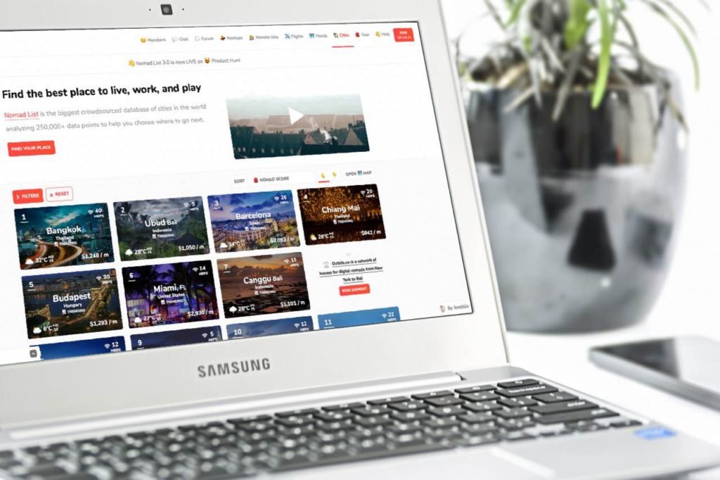 Nomad List Gear es una lista dentro de la web de Nomad List dónde se presentan diferentes productos y servicios populares entre Nómadas Digitales.