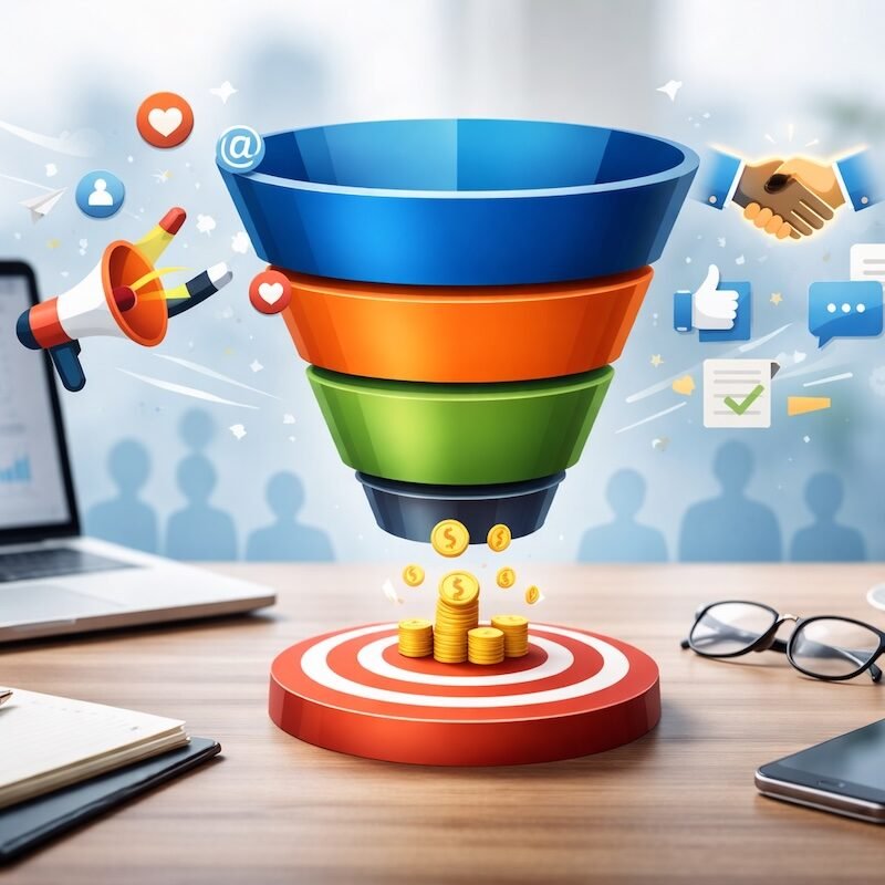 ¿Cómo funciona un funnel de comunicación? Descubre como el método AIDA, la transparecia y la honestidad, mejoran tus ventas a largo plazo.