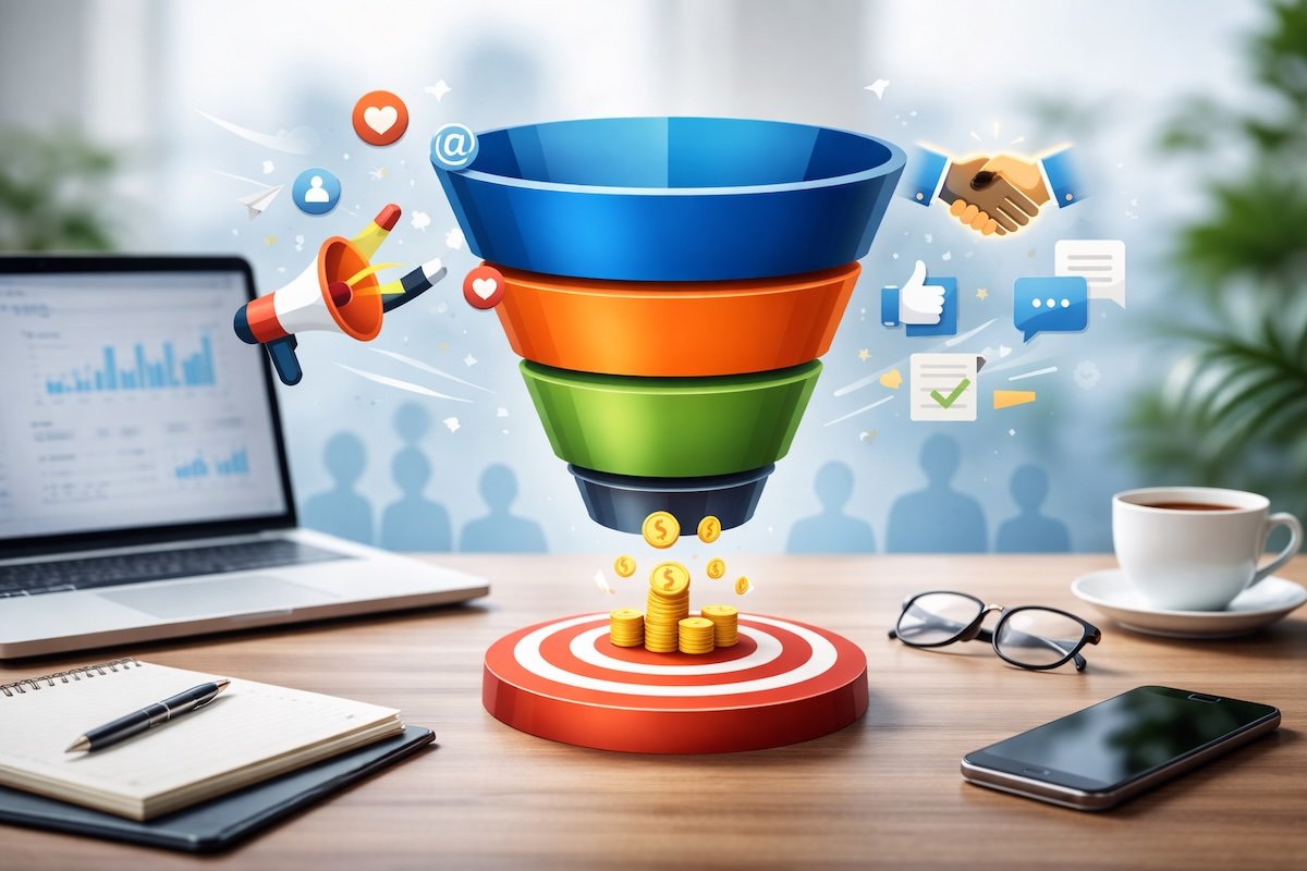 ¿Cómo funciona un funnel de comunicación? Descubre como el método AIDA, la transparecia y la honestidad, mejoran tus ventas a largo plazo.